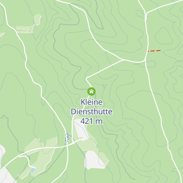 Map of Kleine Diensthütte