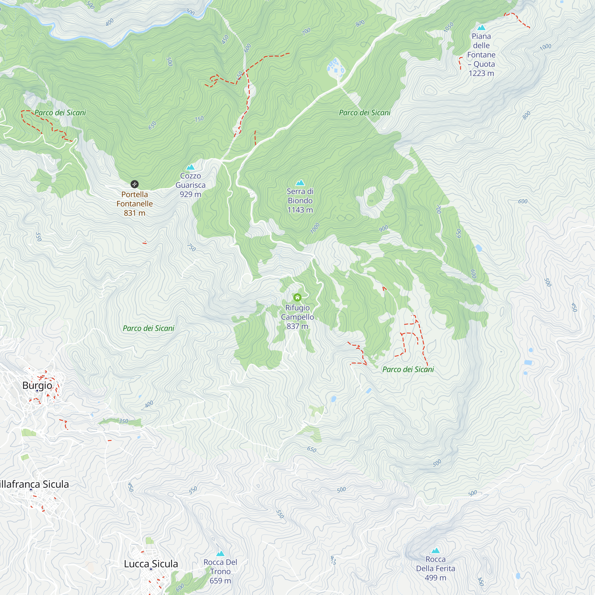Rifugio Campello map