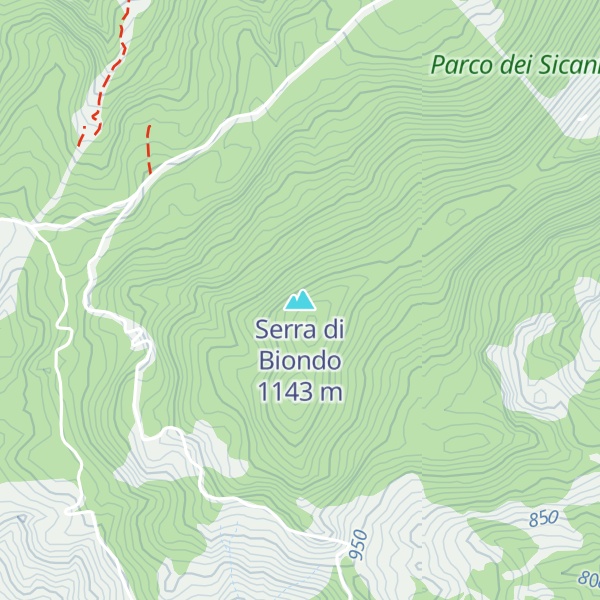 Map of Serra di Biondo