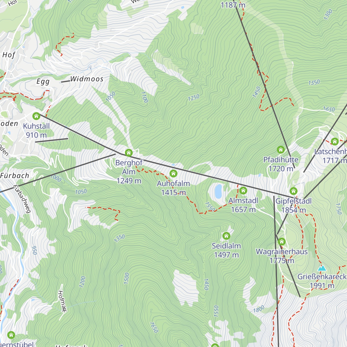 Auhofalm map