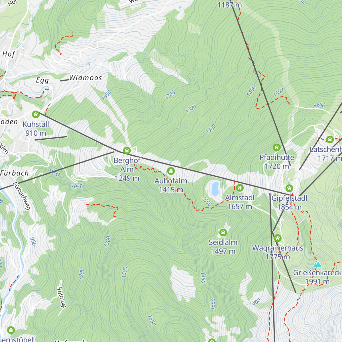 Auhofalm map