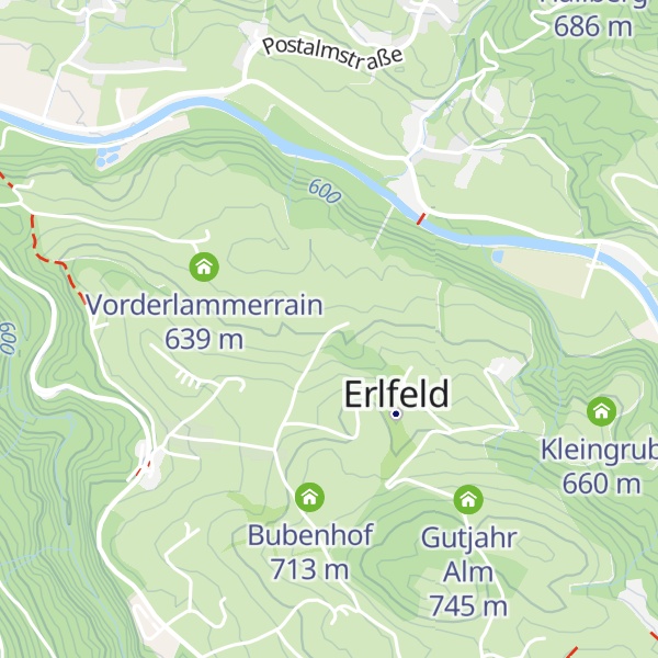 Map of Erlfeld