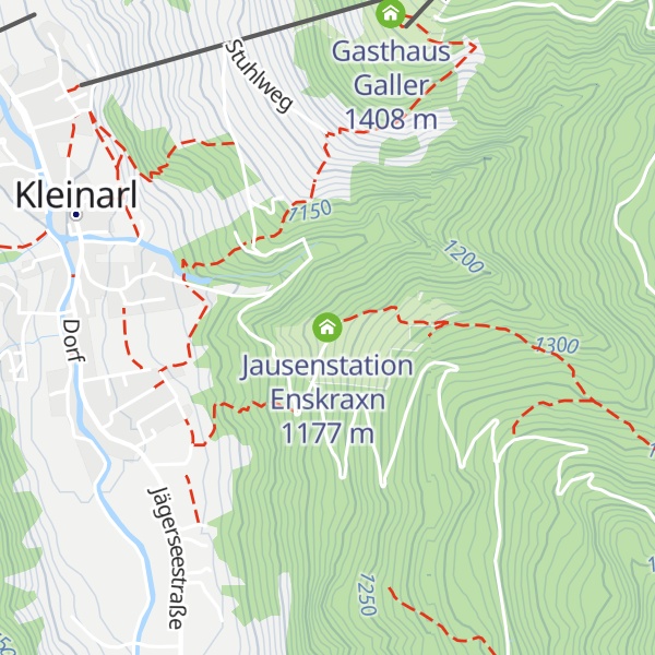 Map of Jausenstation Enskraxn