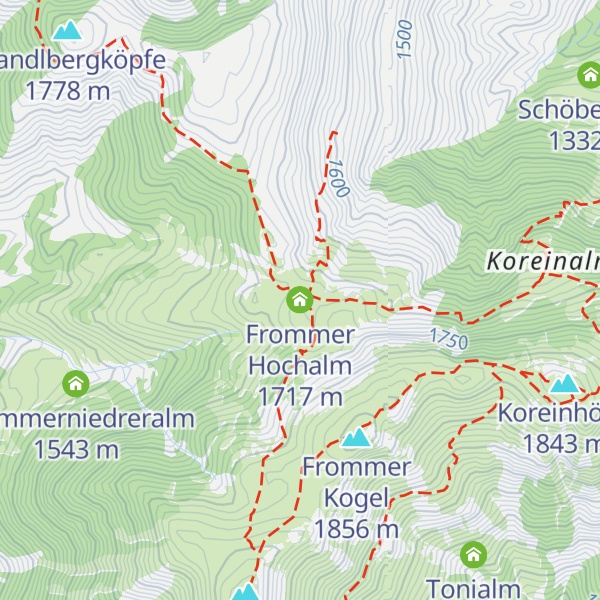 Map of Frommer Hochalm