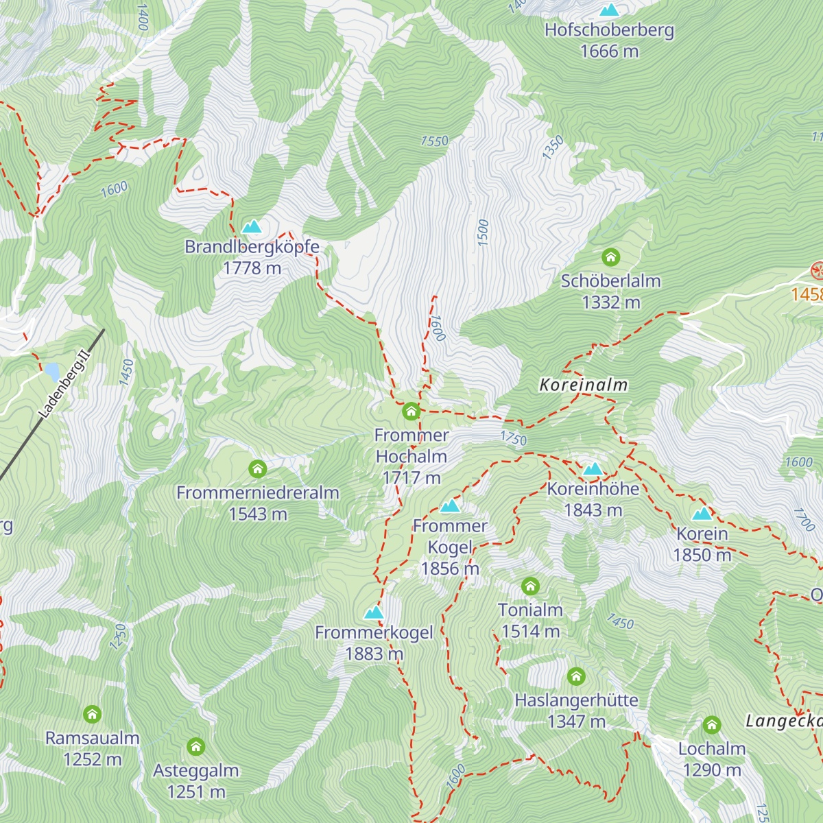 Frommer Hochalm map