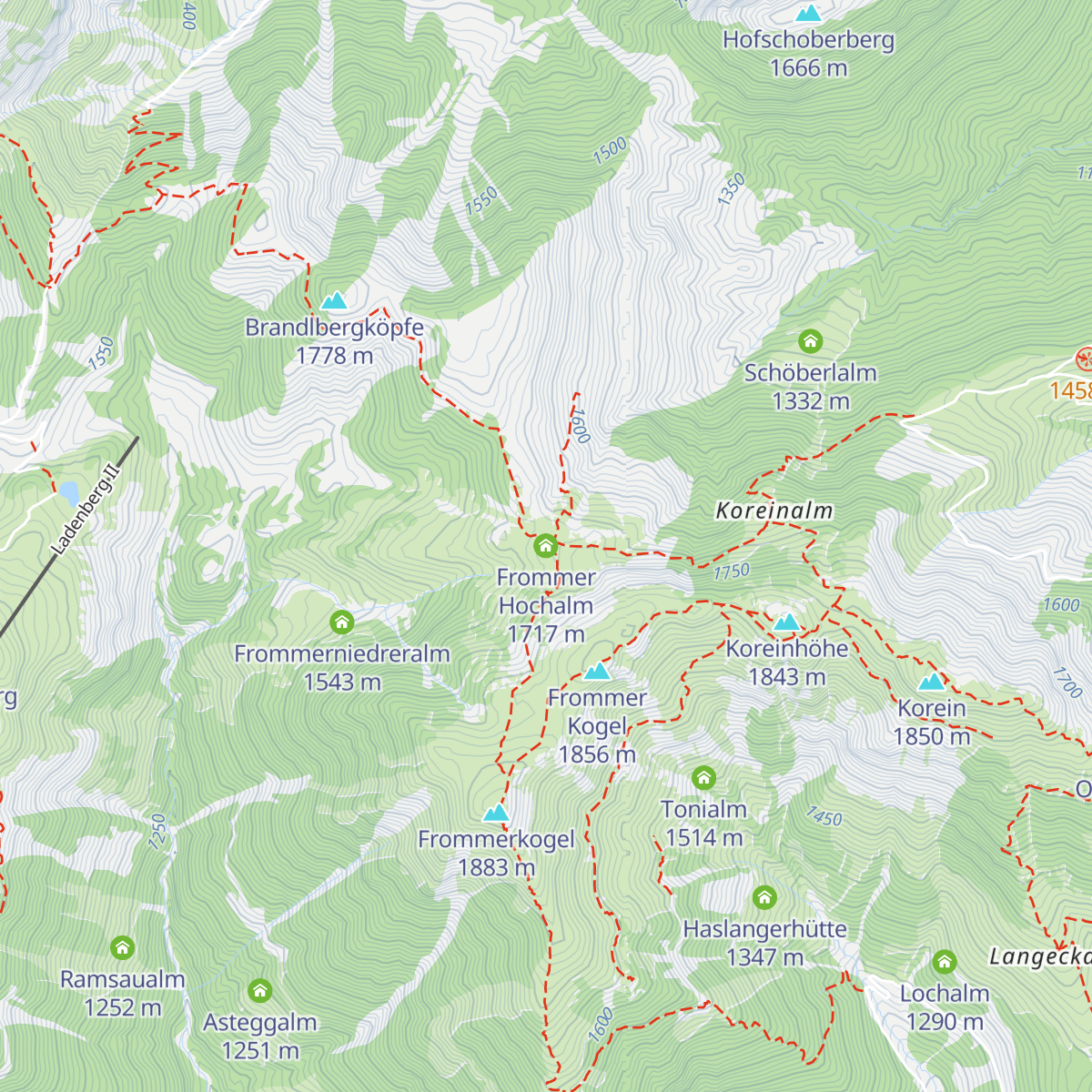 Frommer Hochalm map