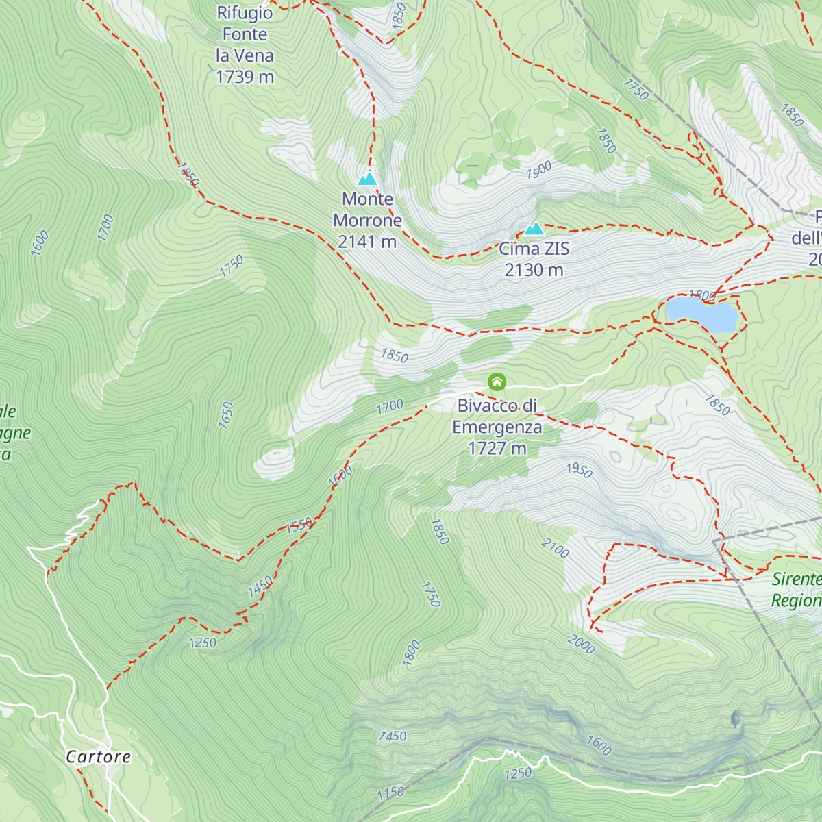 Bivacco Gigi Panei map