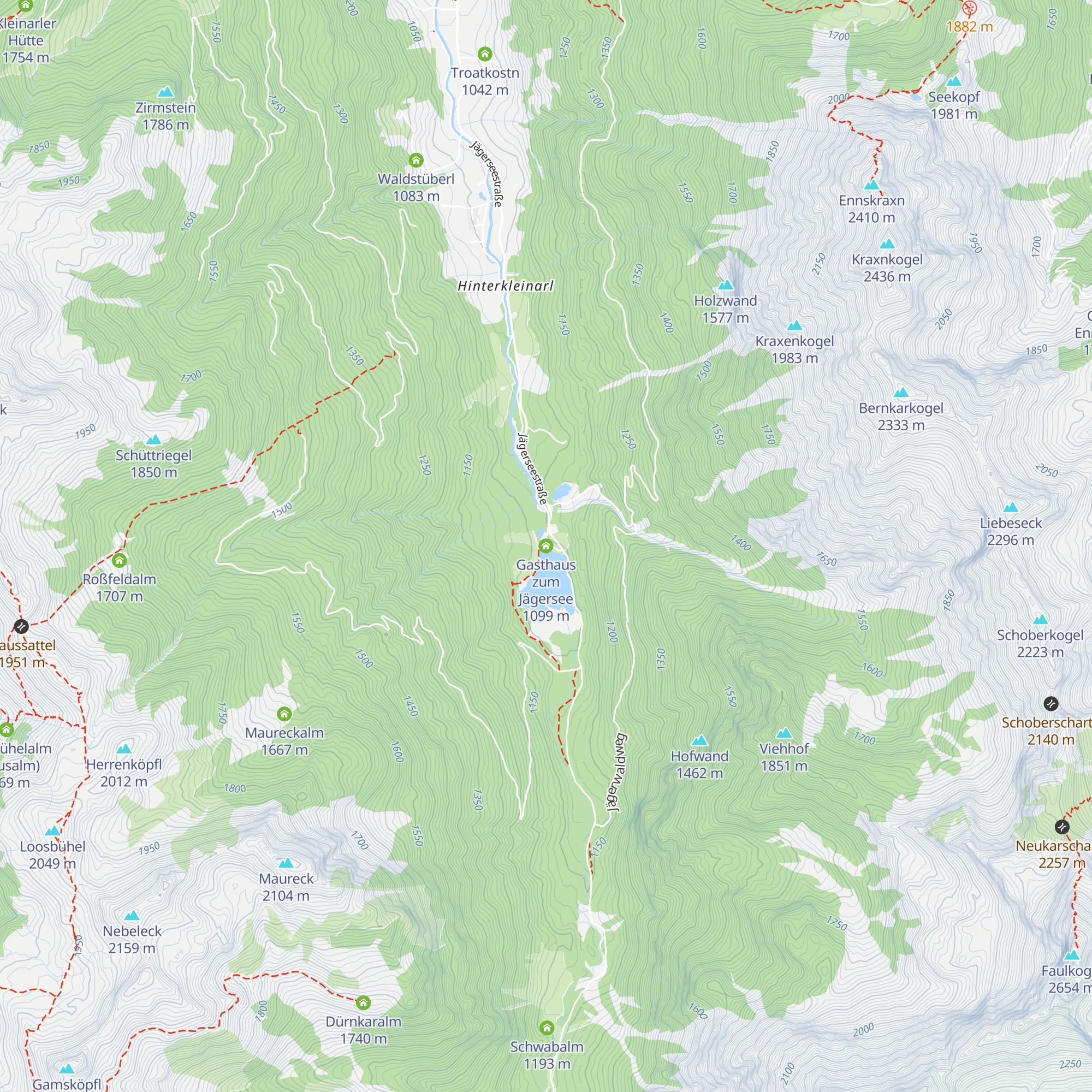 Gasthaus zum Jägersee map