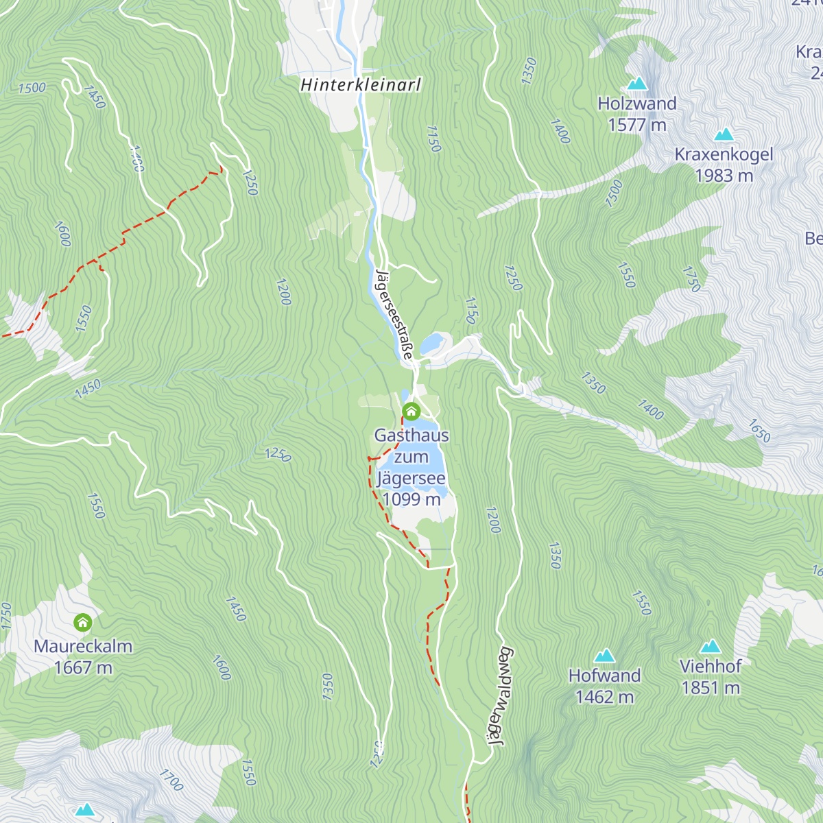 Gasthaus zum Jägersee map