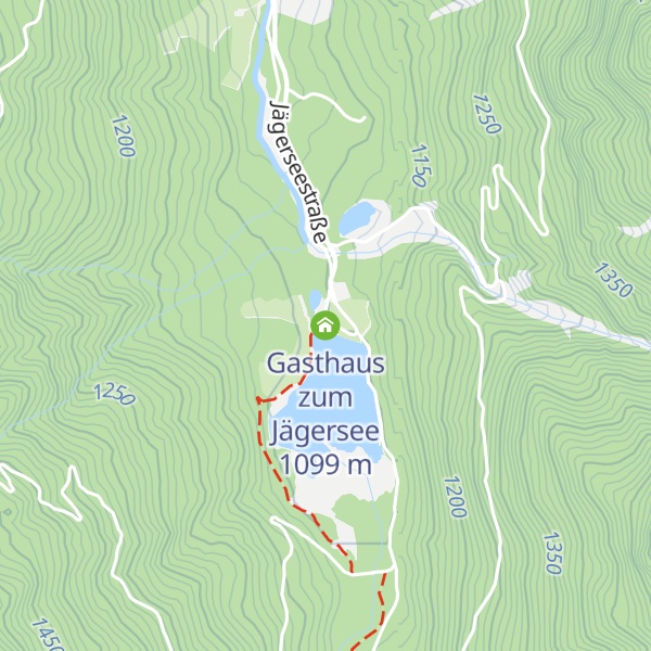 Map of Gasthaus zum Jägersee