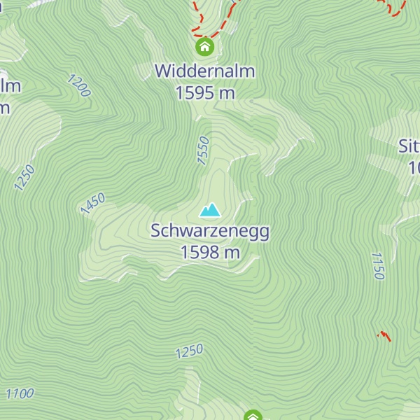 Map of Schwarzenegg