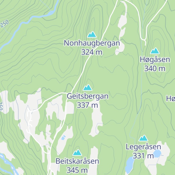 Map of Geitsbergan