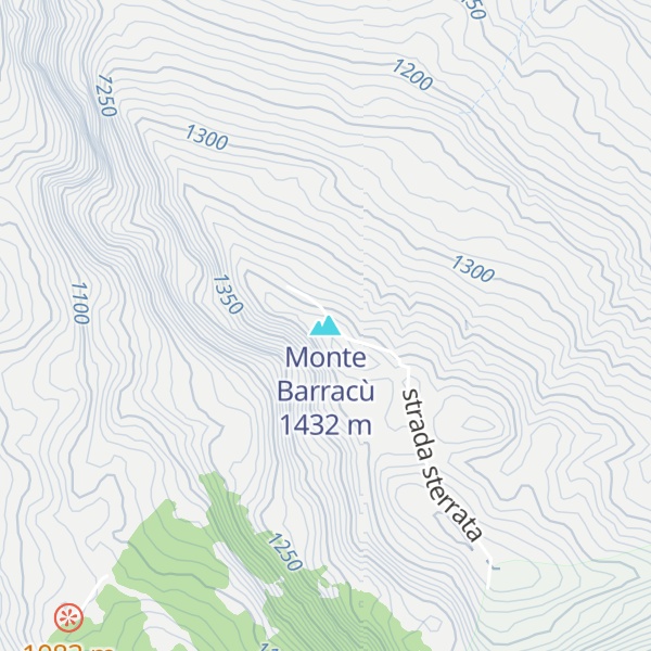 Map of Monte Barracù