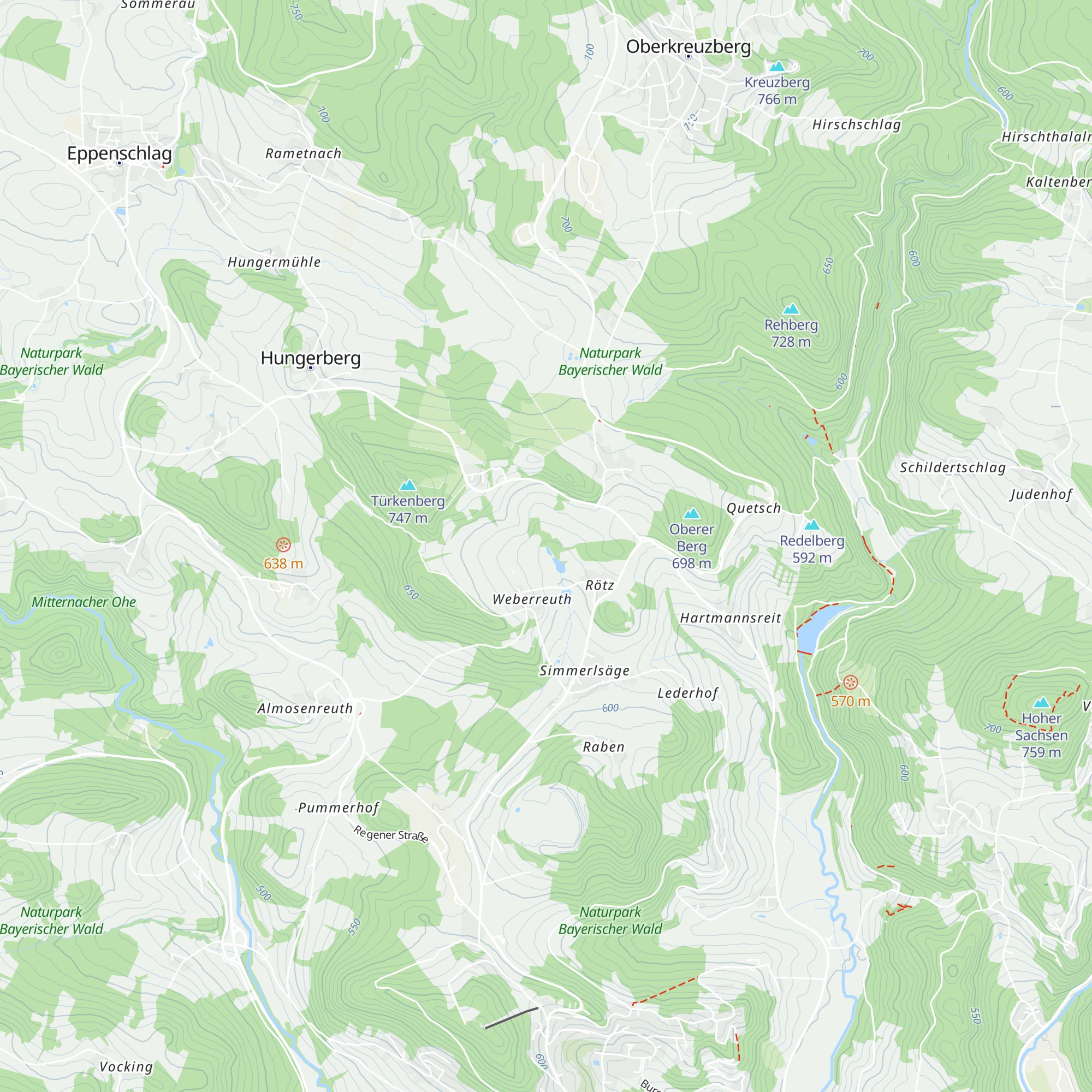 Hütte-Privat map