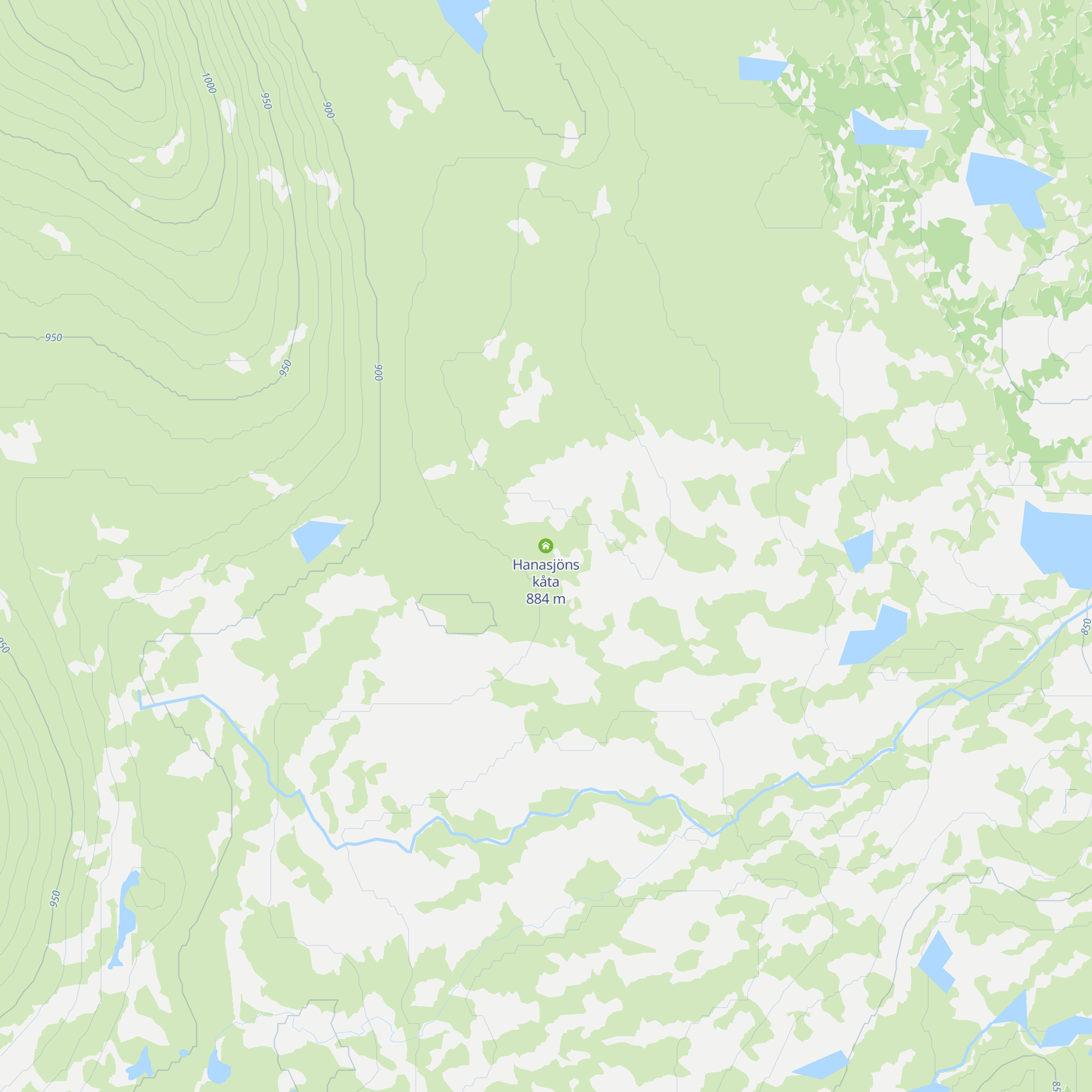 Hanasjöns kåta map