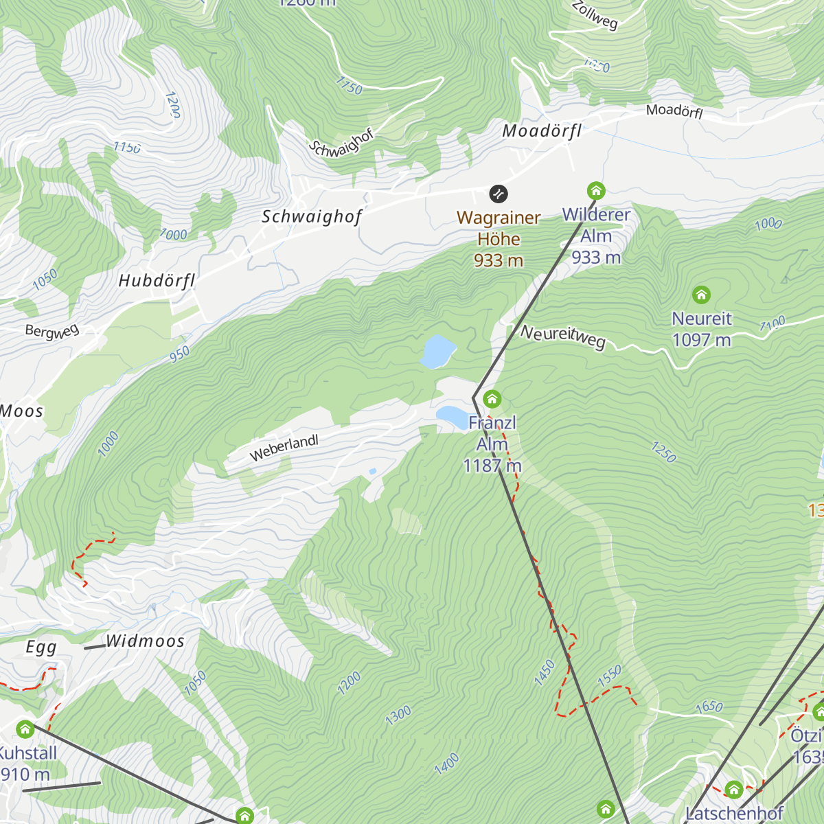 Edelweißalm map