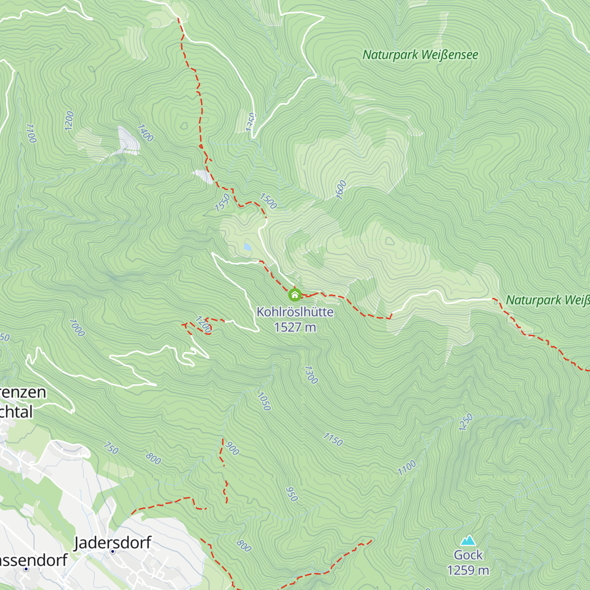 Kohlröslhütte map
