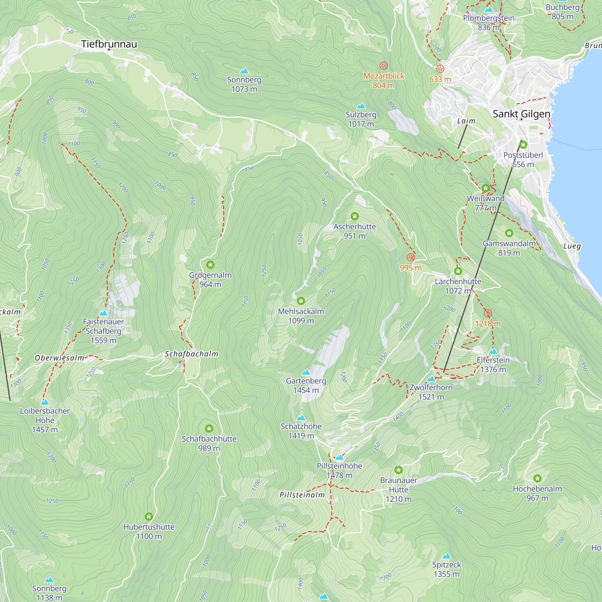 Mehlsackalm map
