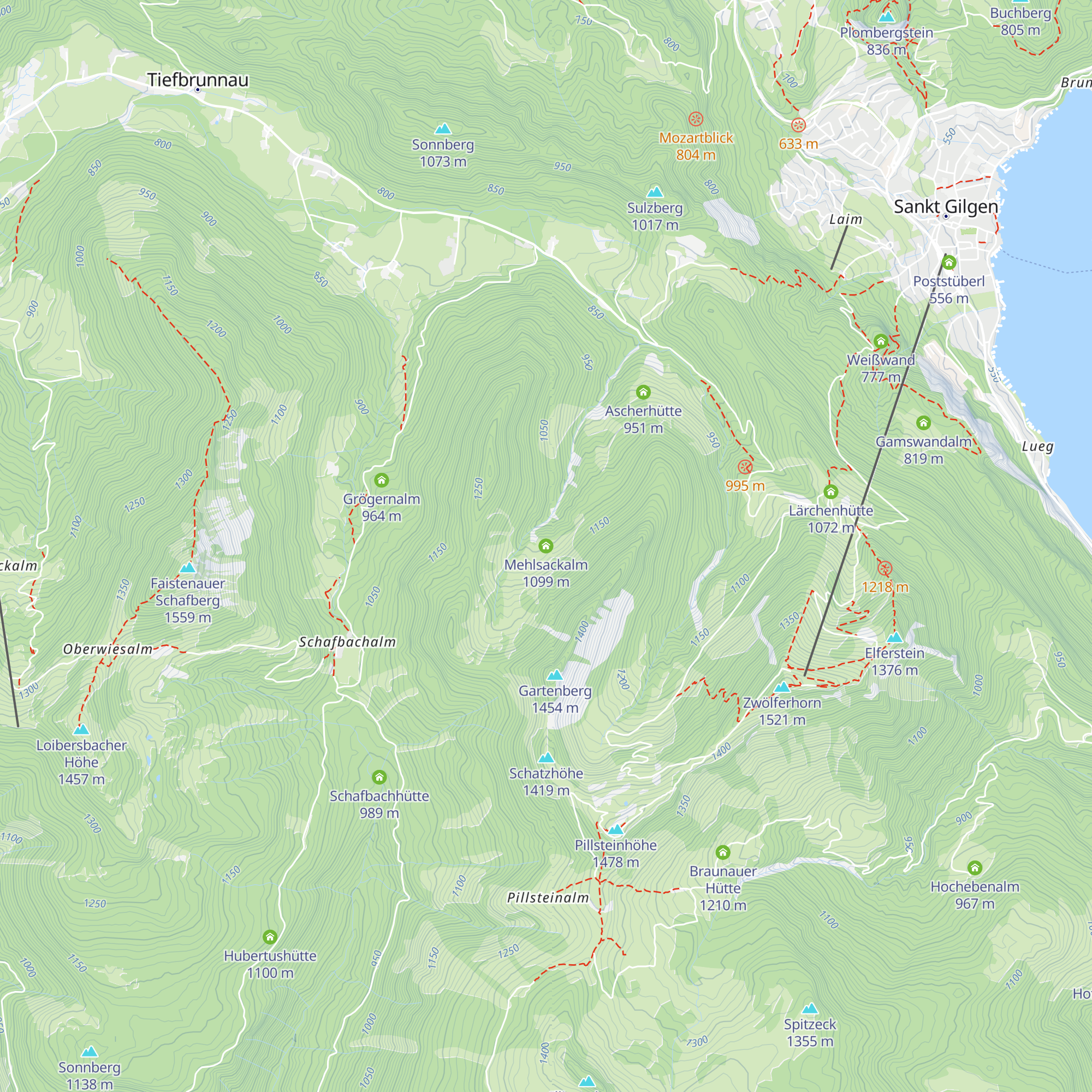 Mehlsackalm map