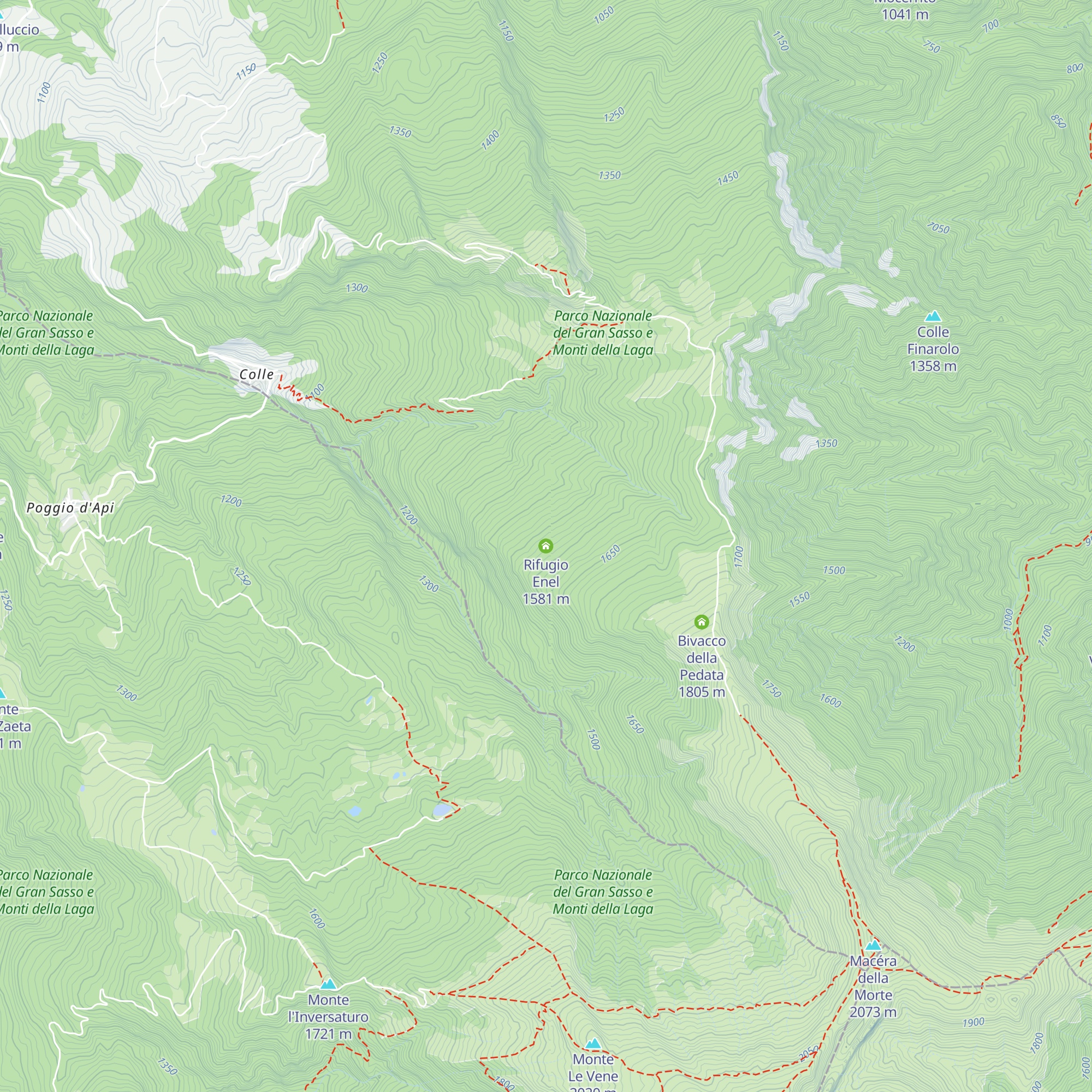 Rifugio Enel map