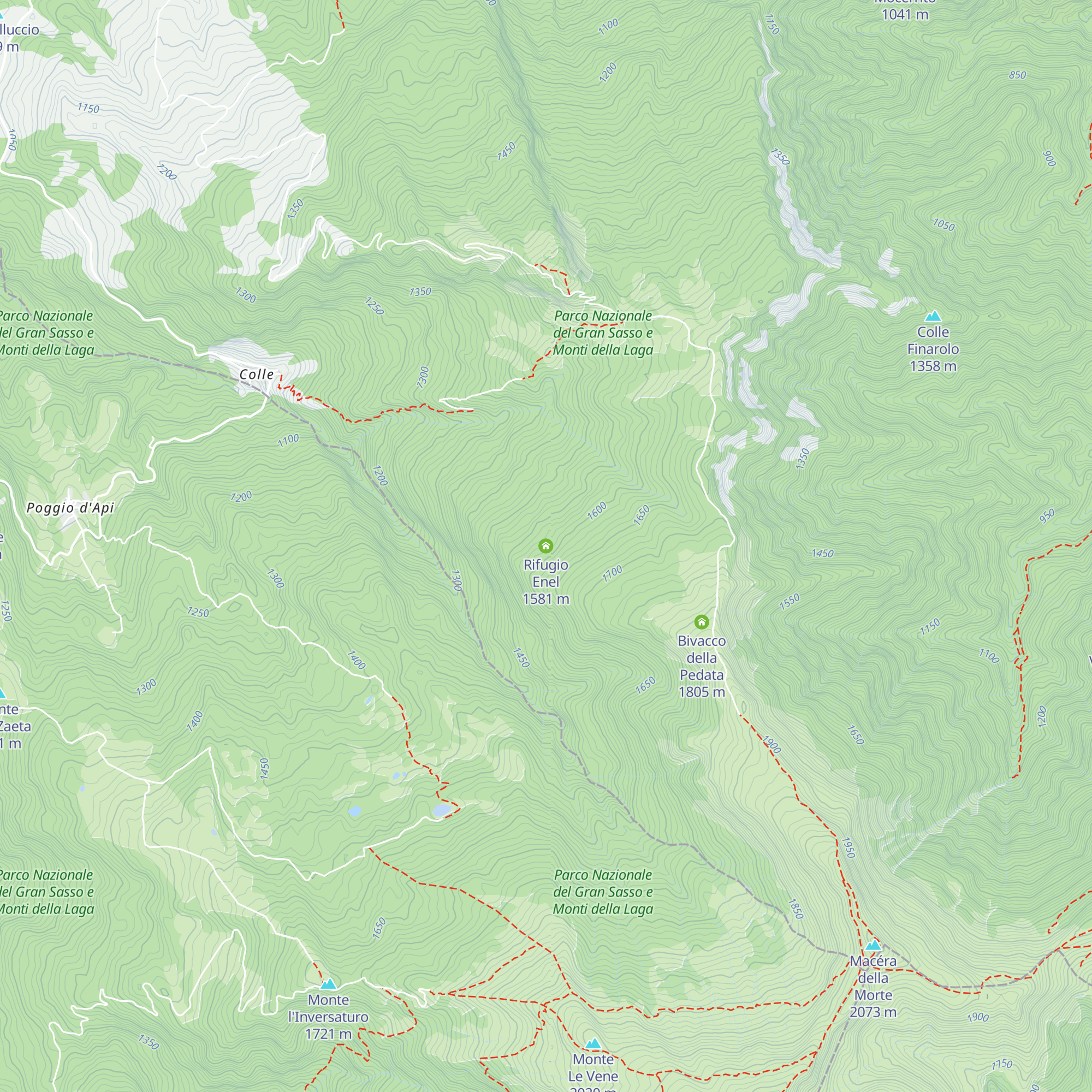 Rifugio Enel map