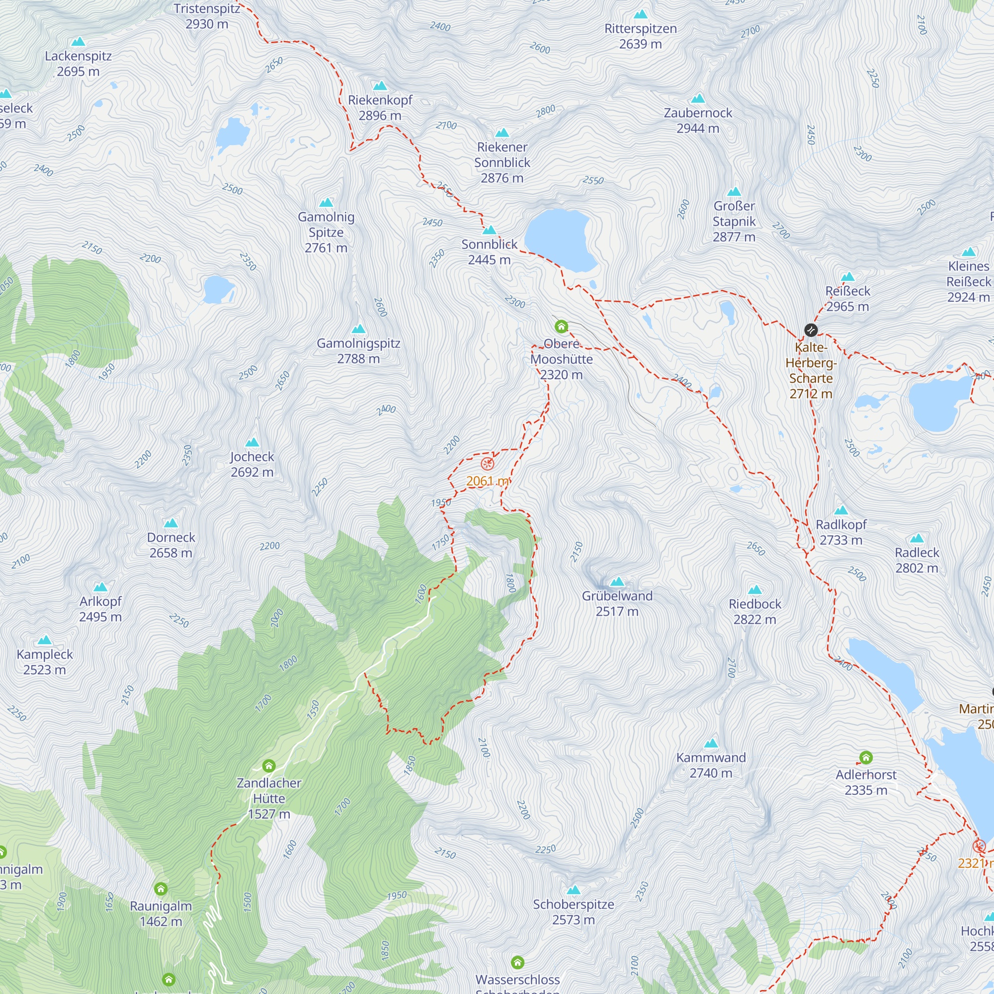 Untere Mooshütte map