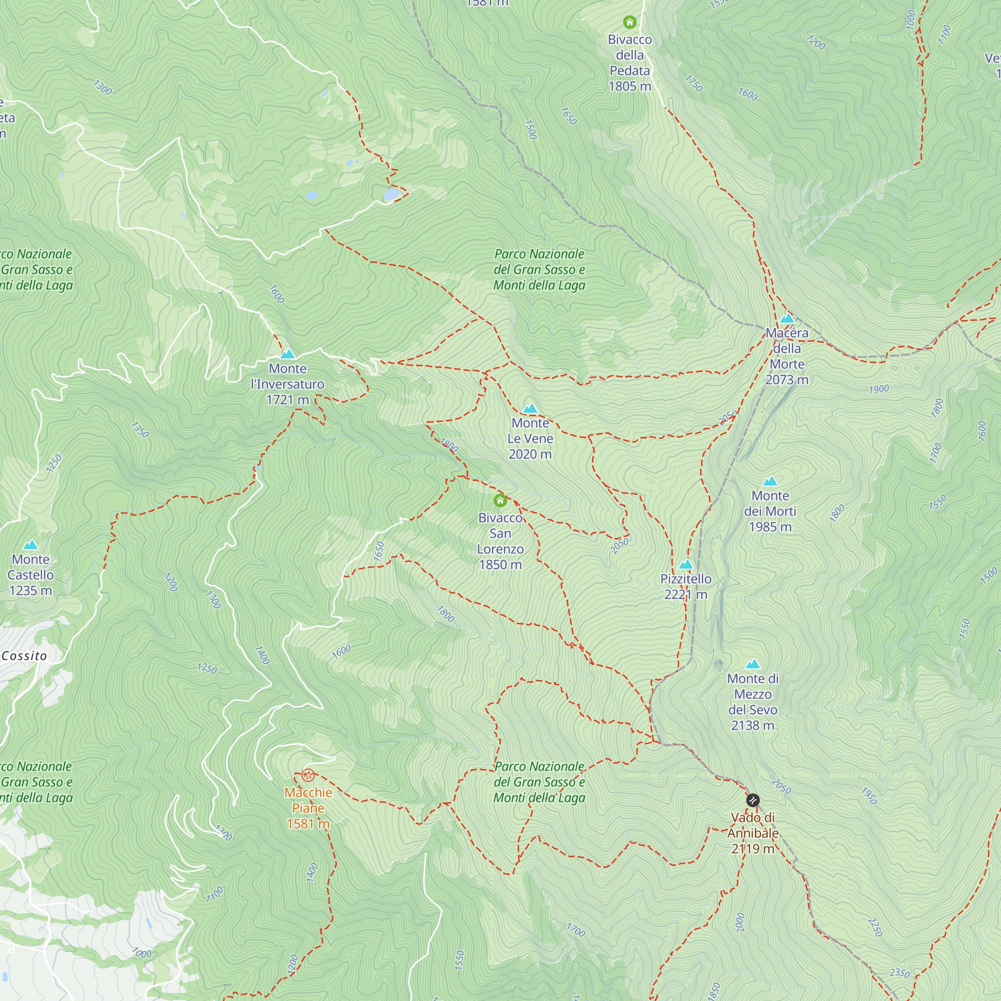 Bivacco San Lorenzo map