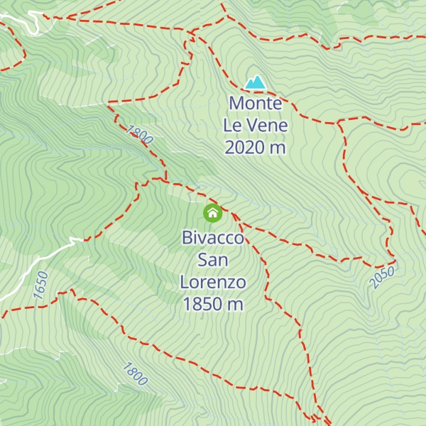 Map of Bivacco San Lorenzo