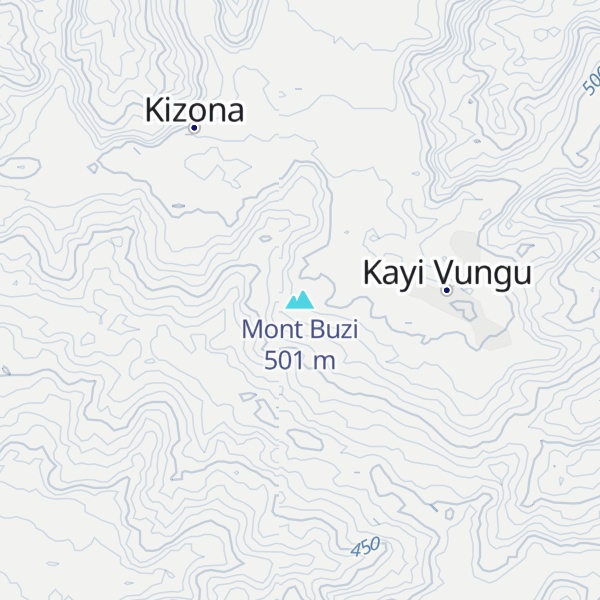 Map of Mont Buzi