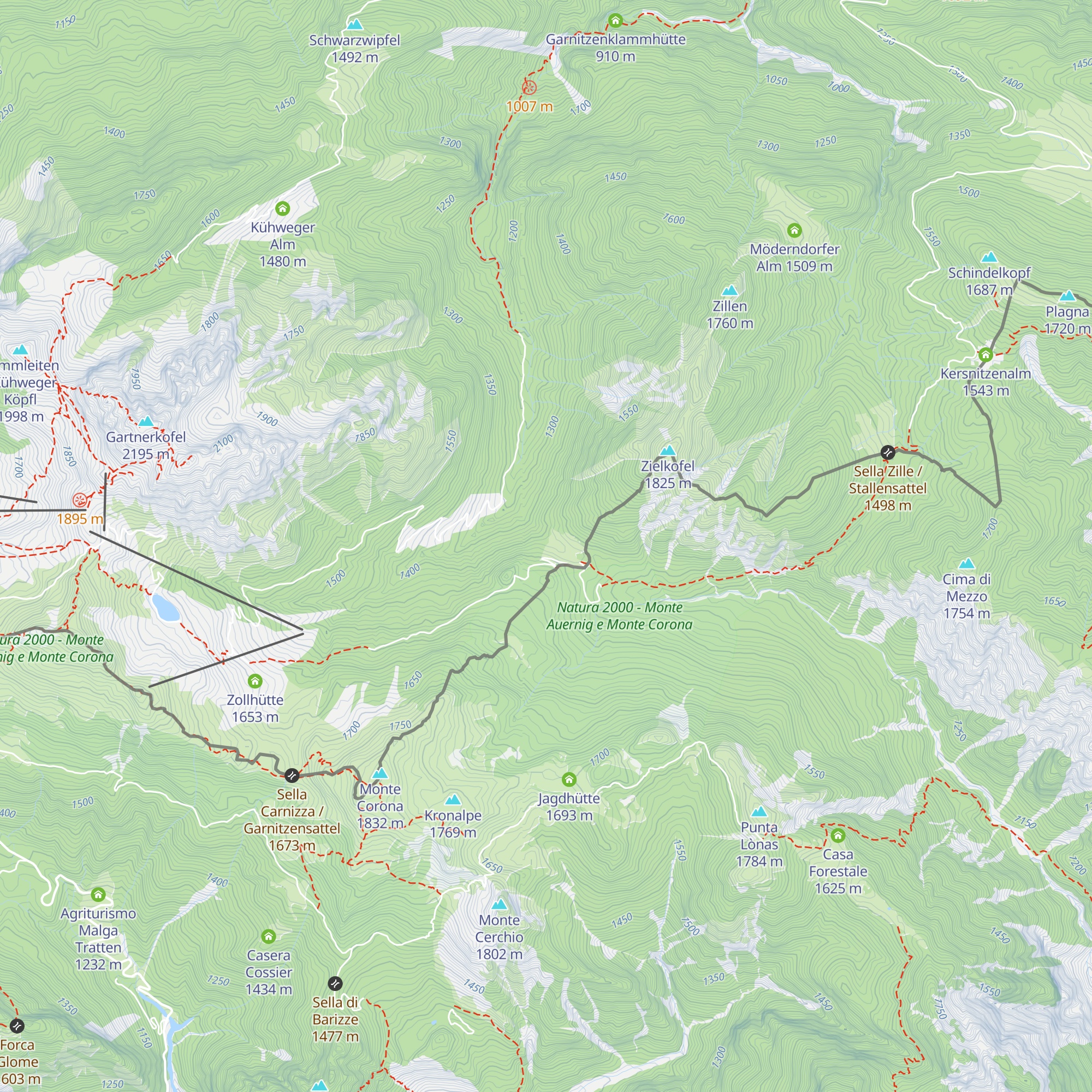 Stutenbodenalm map
