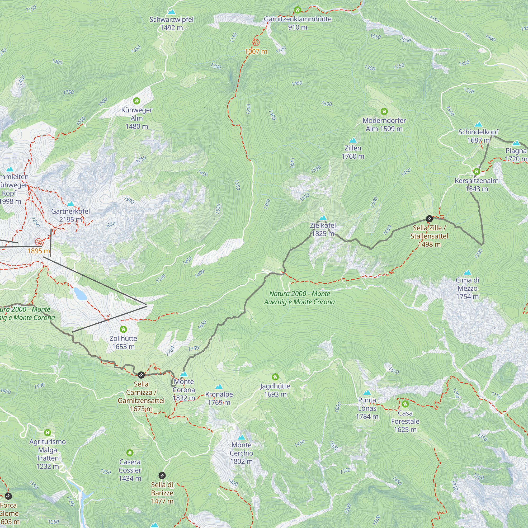 Stutenbodenalm map