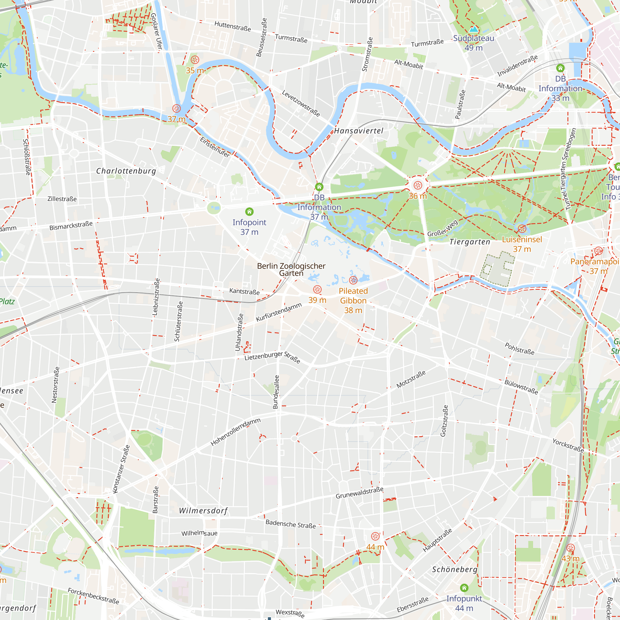 Berlin Tourist Info map