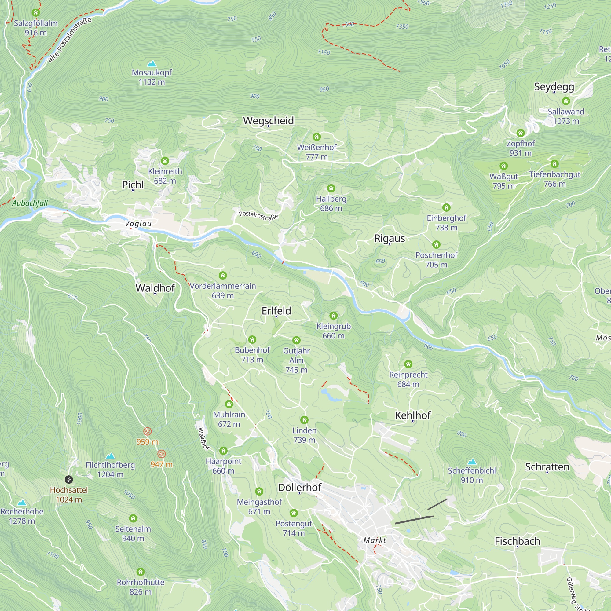 Großgrub map