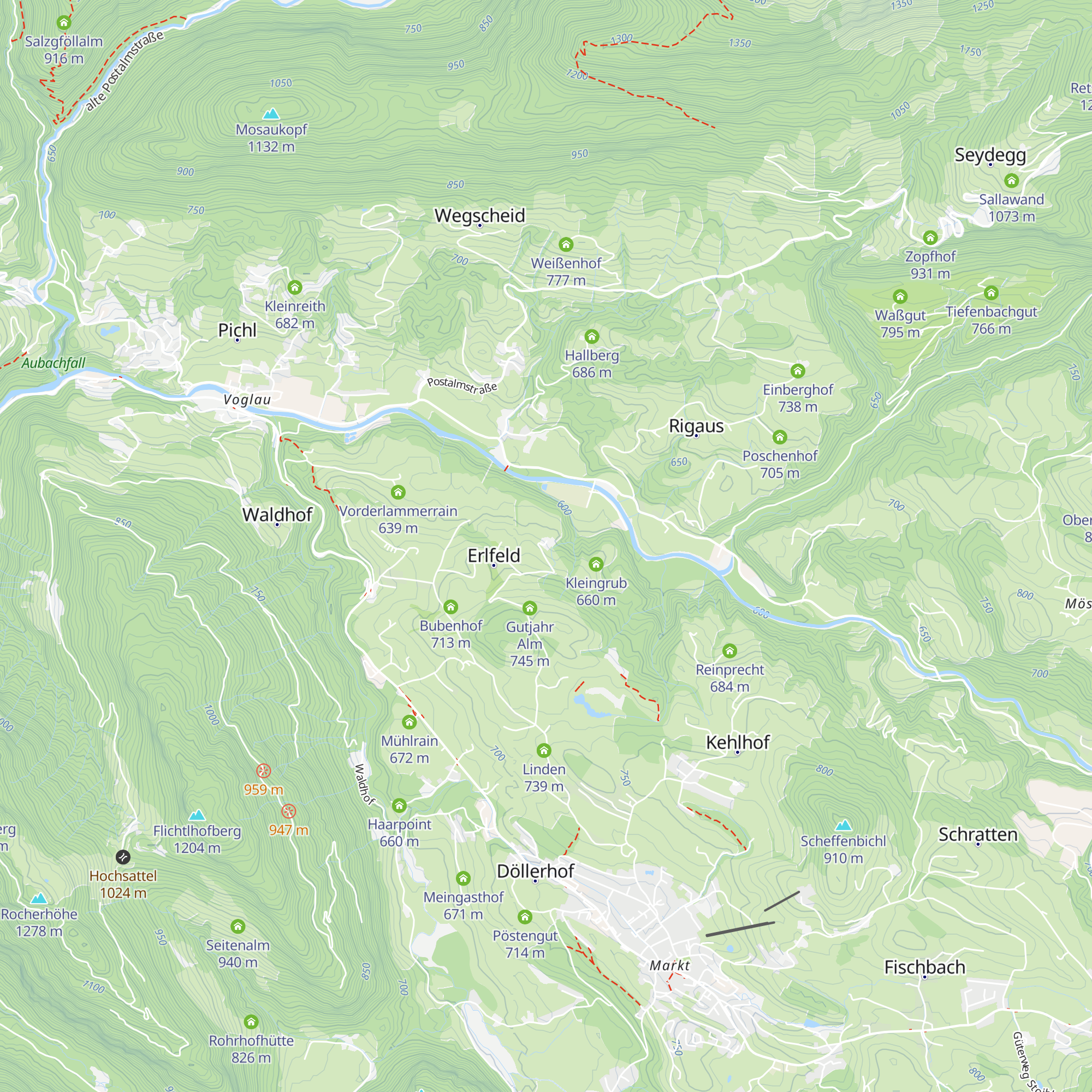 Großgrub map