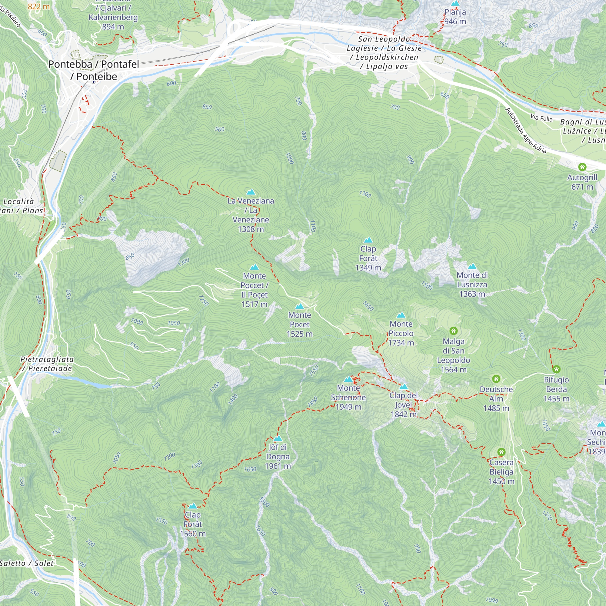 Ricovero Jeluz map