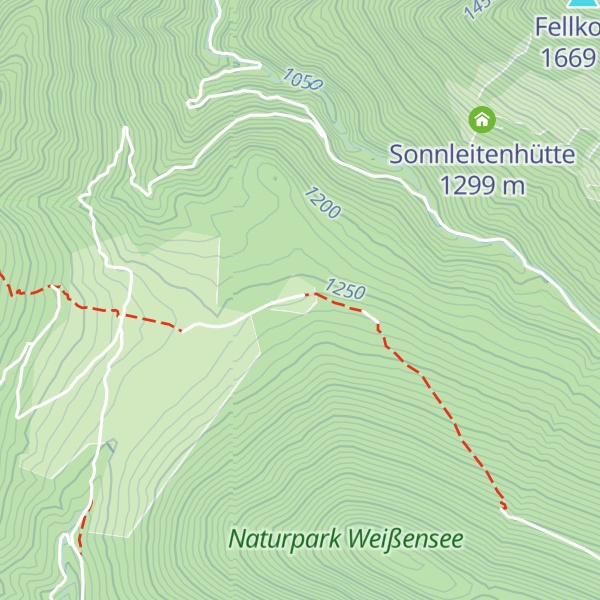Map of Fellschartenhütte (Jhtt.)