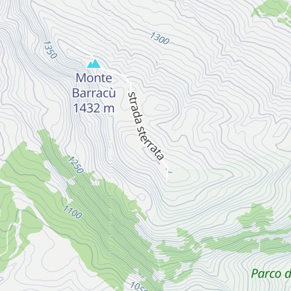 Map of Pizzo Cangialoso