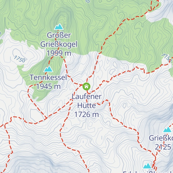 Map of Laufener Hütte