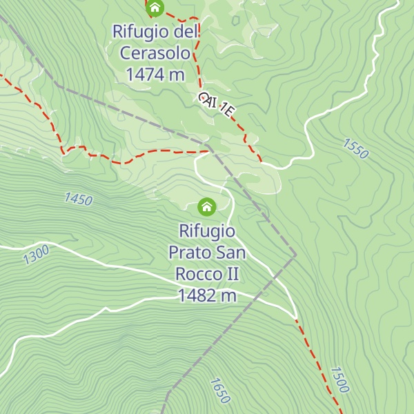 Map of Rifugio Prato San Rocco II