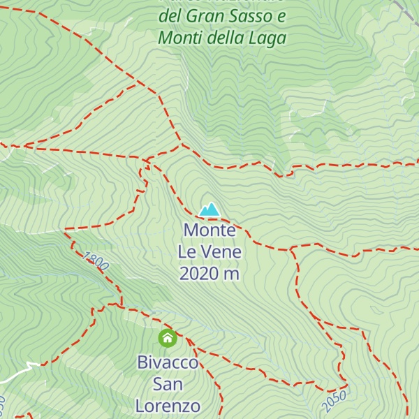 Map of Monte Le Vene