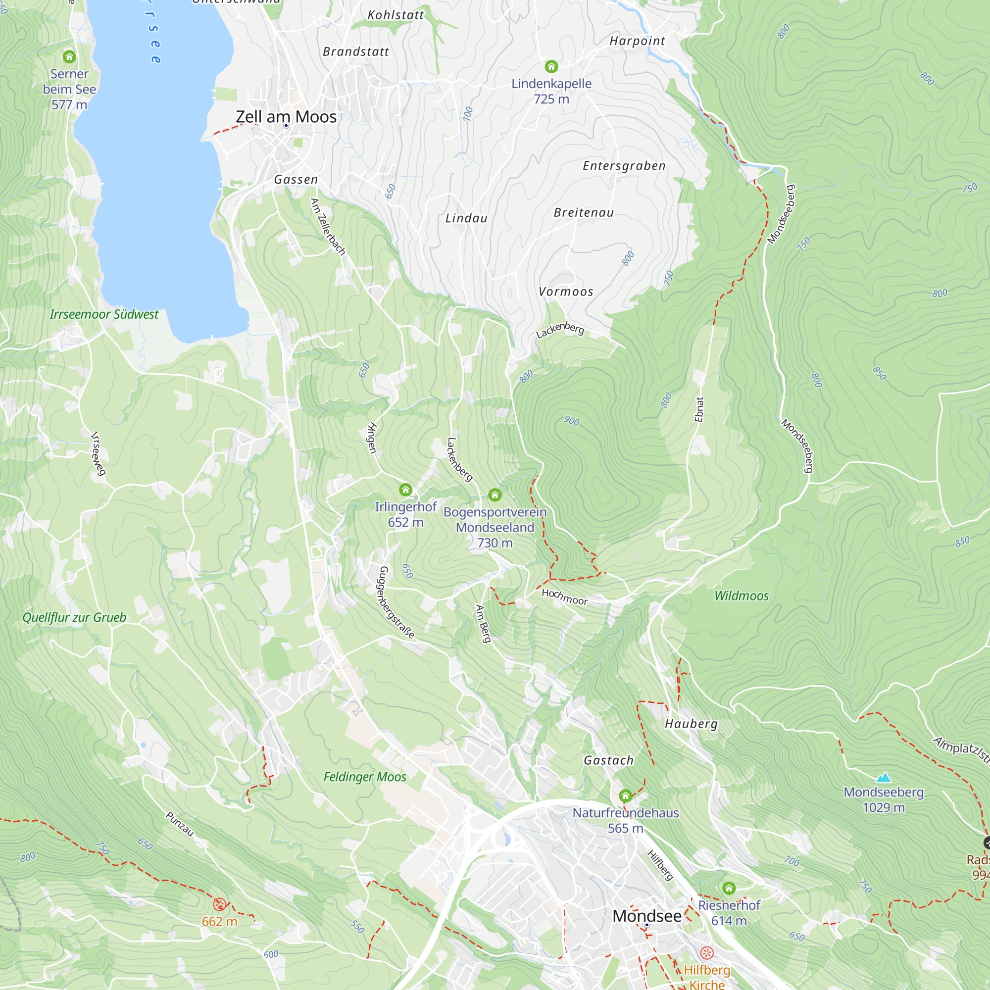 Bogensportverein Mondseeland map