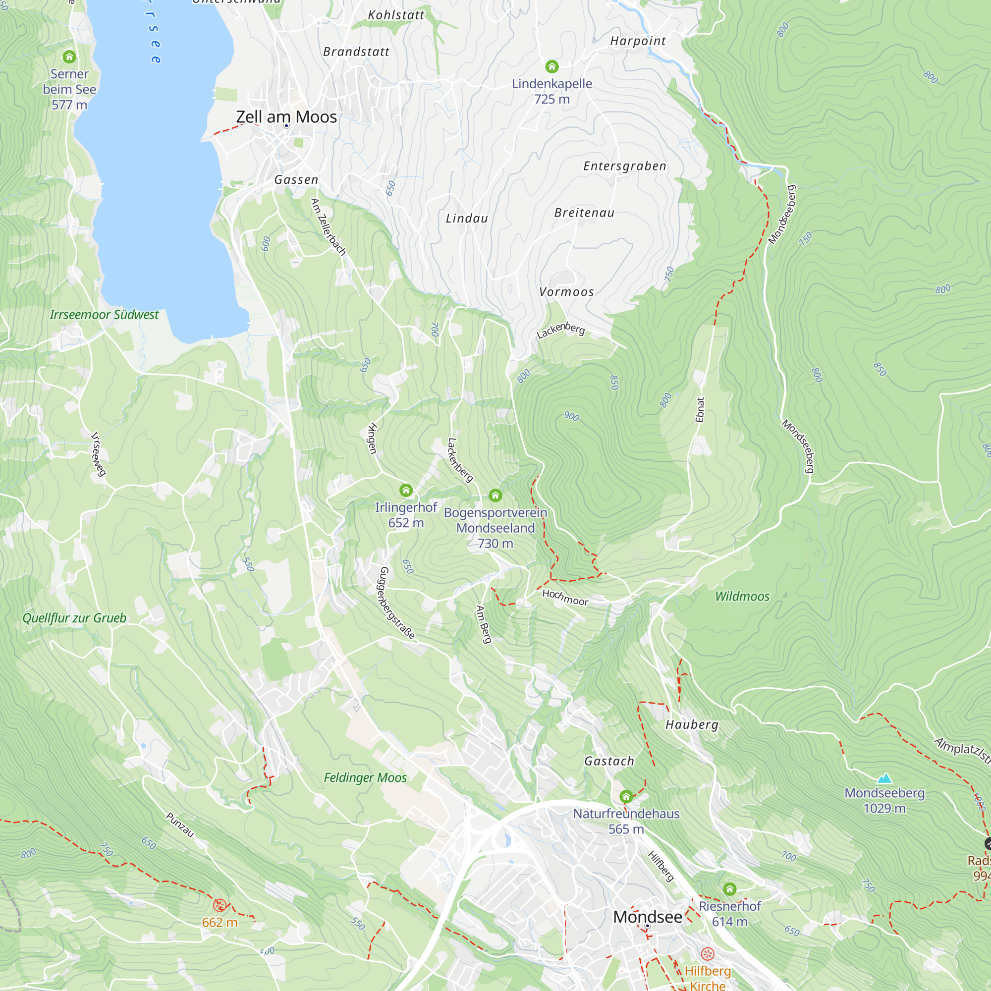 Bogensportverein Mondseeland map