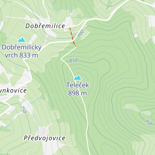 Map of Teleček