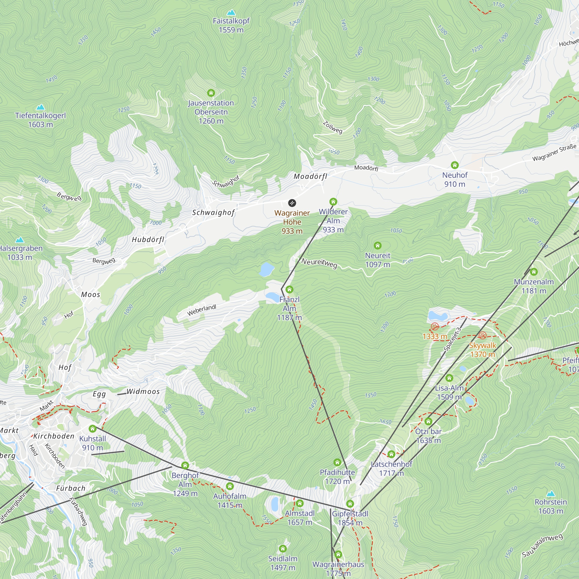 Franzl Alm map