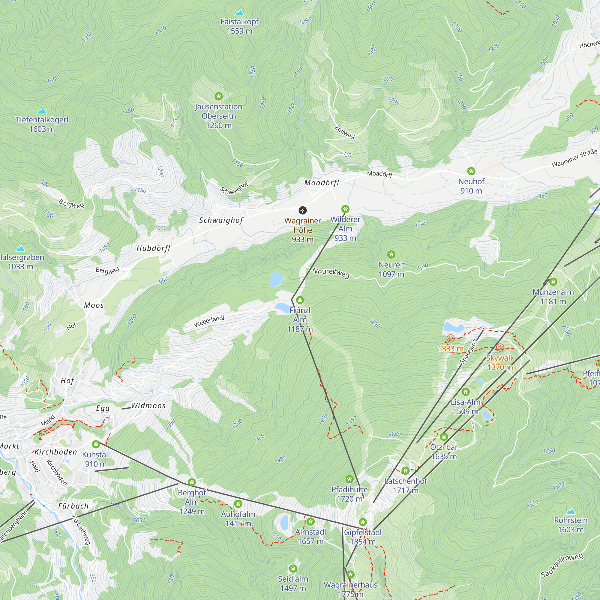 Franzl Alm map