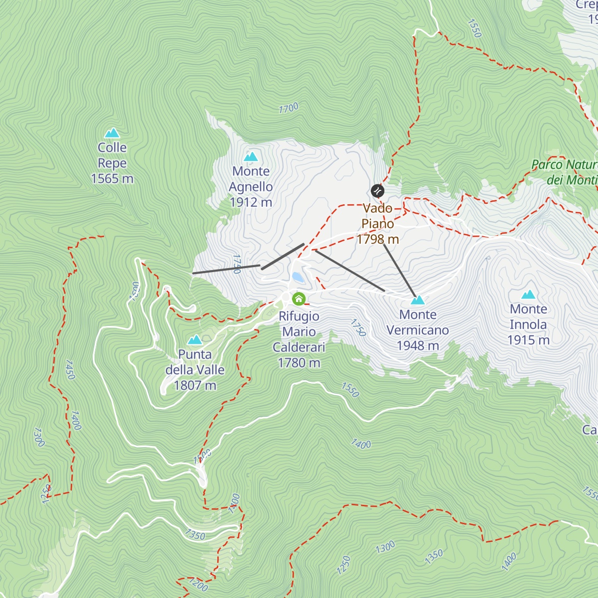 Rifugio Mario Calderari map