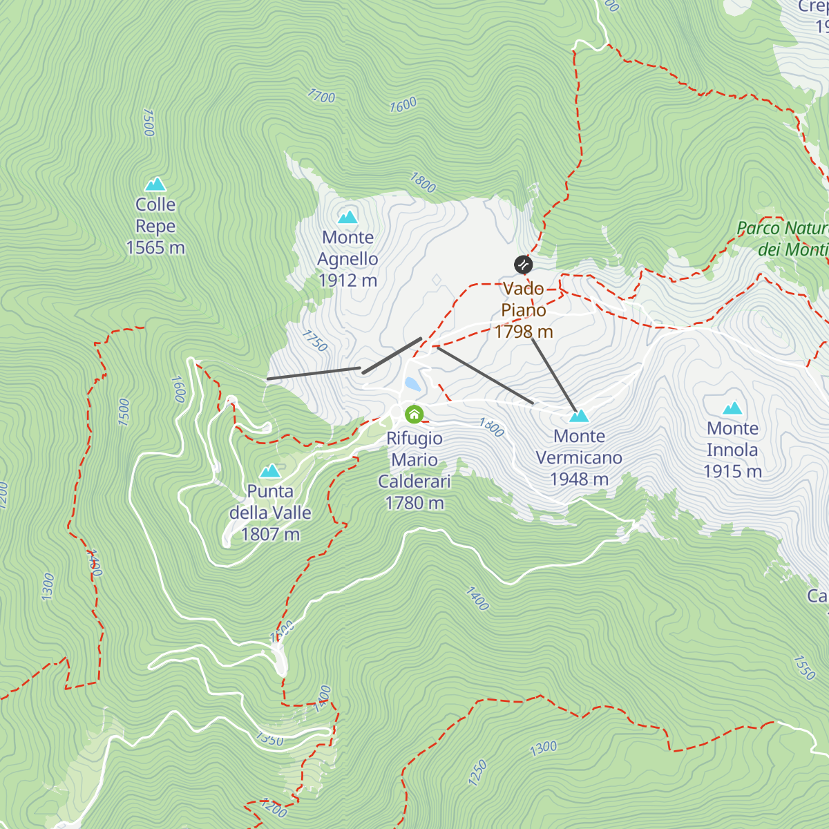 Rifugio Mario Calderari map