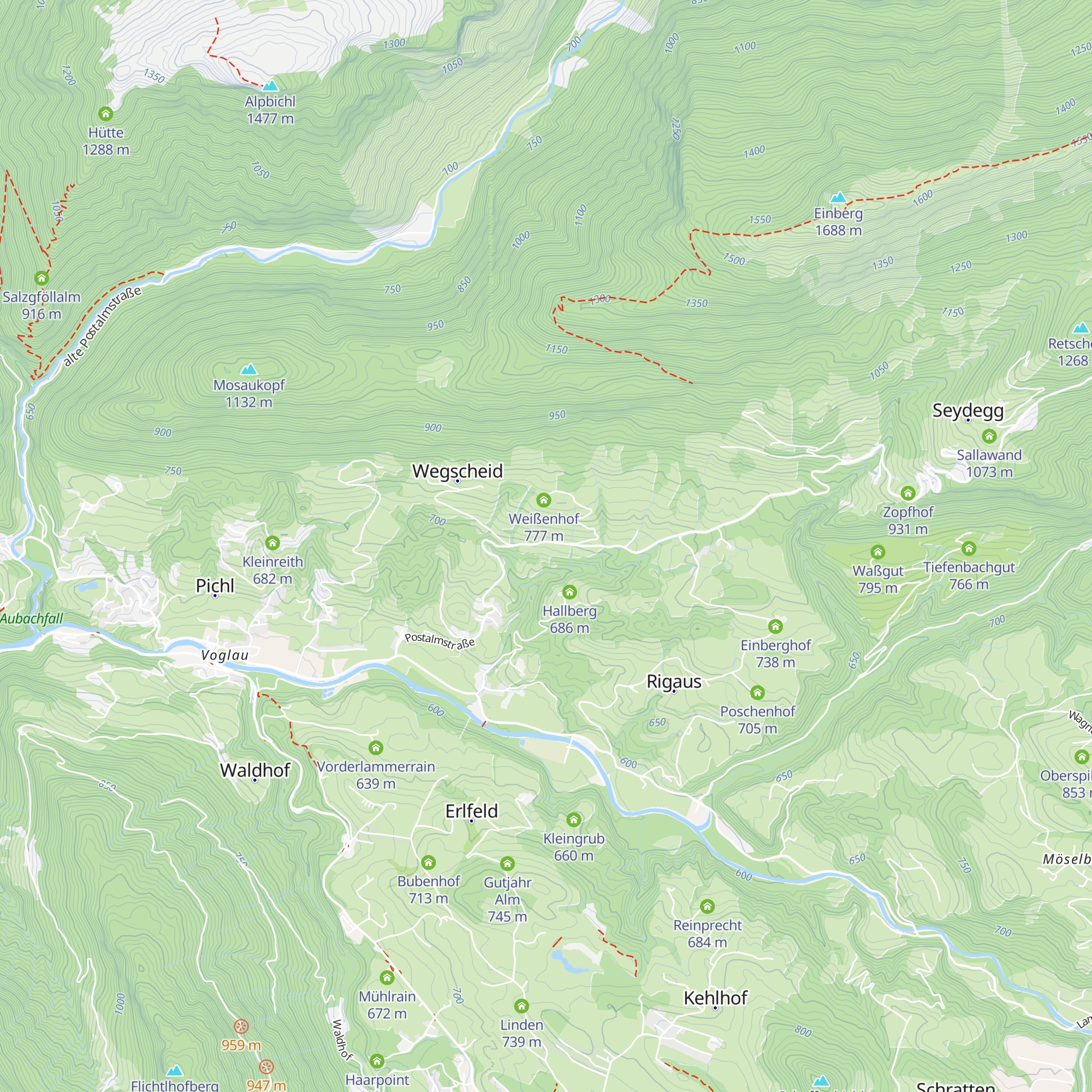 Spanglhof map