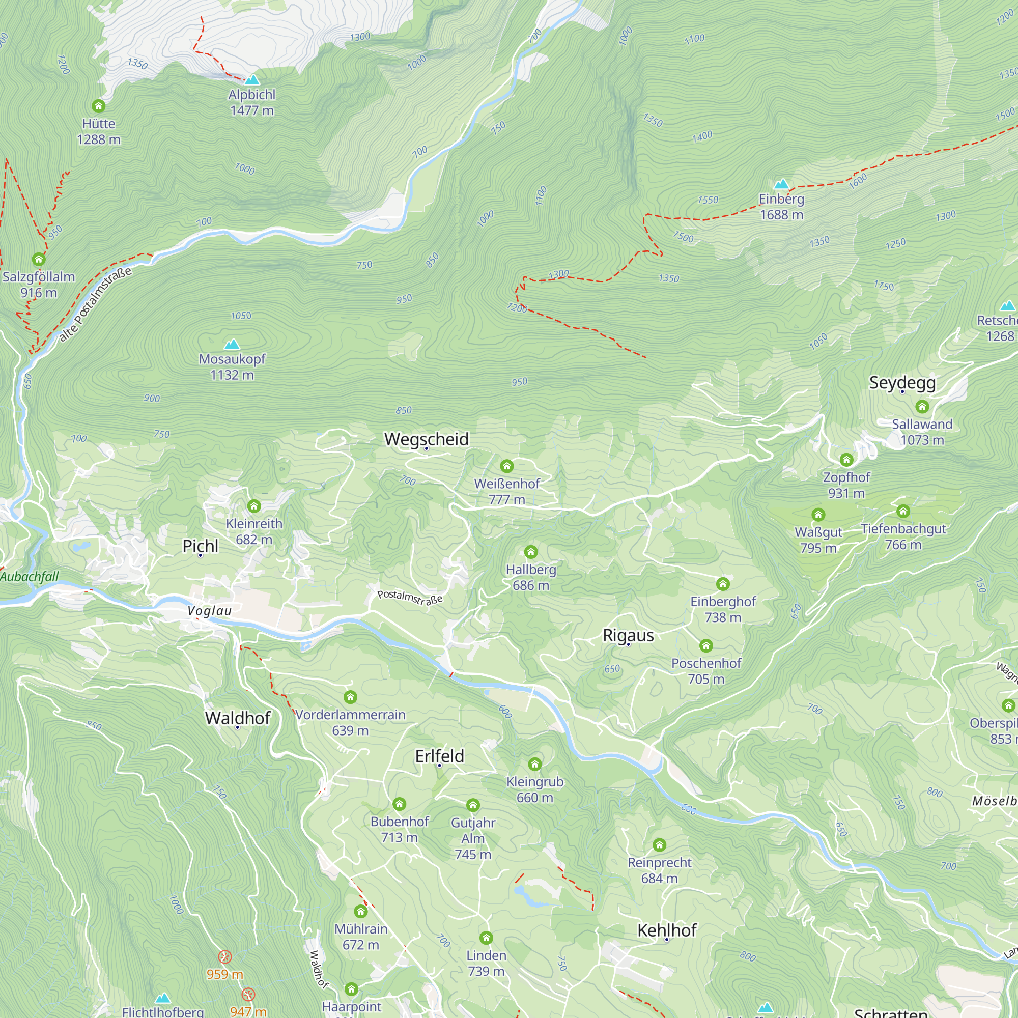 Spanglhof map