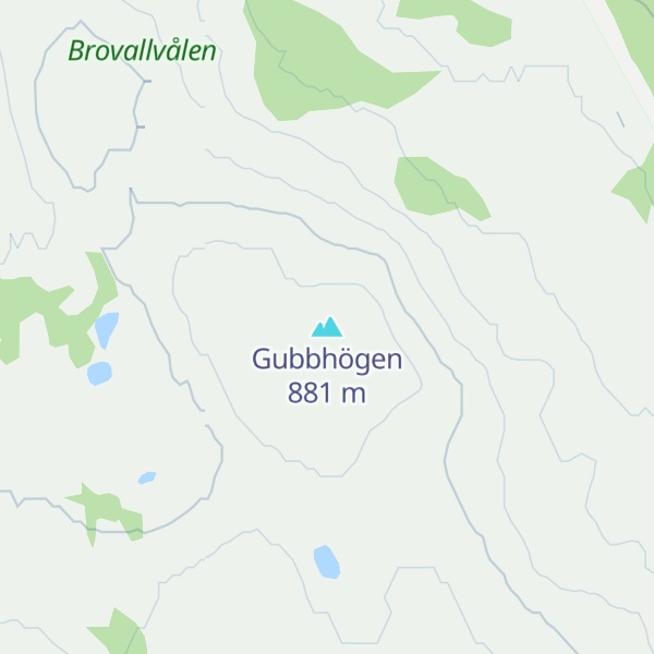 Map of Gubbhögen